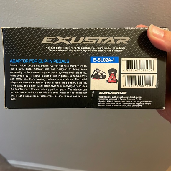 Exustar Clip-in Pedal Adapter - Pair - E-SL02A-1 Never Used - Picture 1 of 3